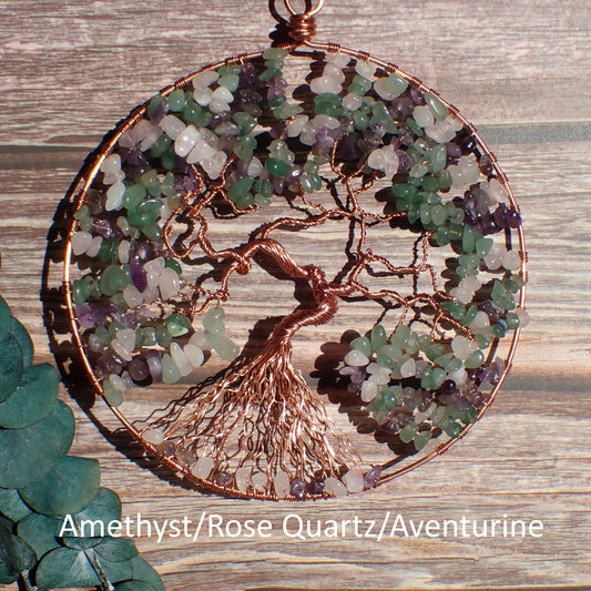 Large Gemstone Tree of Life Wall Art/Suncatcher
