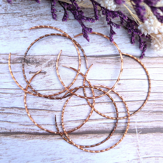 Skinny Twisted Copper Cuff