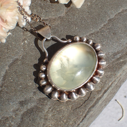 Greenstone Halo Pendant