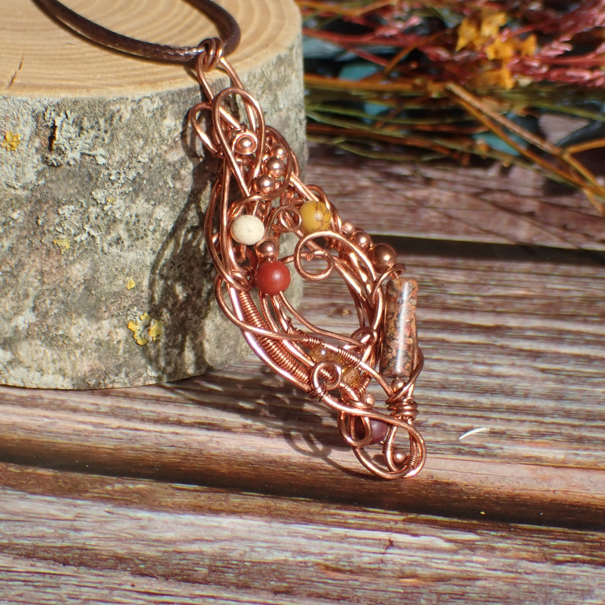 Thornfire Coil Pendant